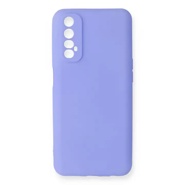 Newface Realme 7 Kılıf First Silikon - Lila