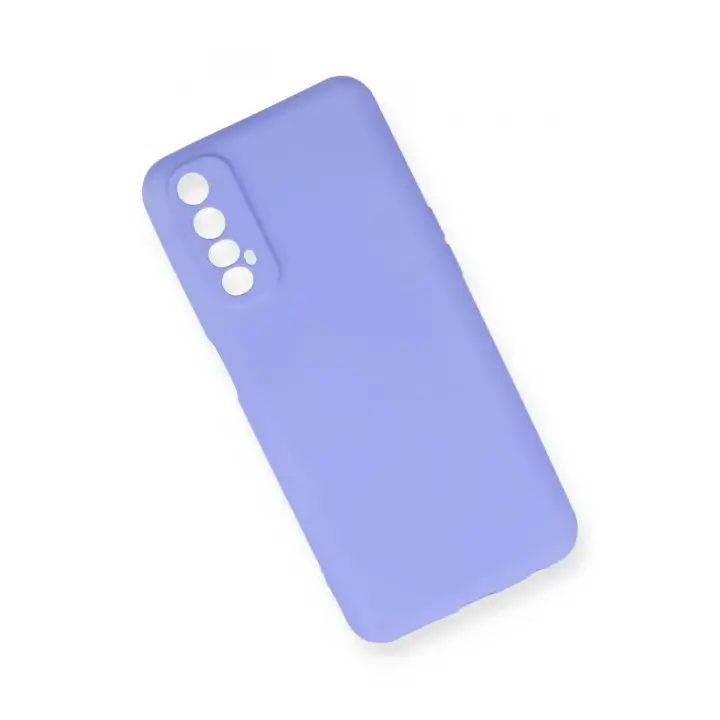 Newface Realme 7 Kılıf First Silikon - Lila