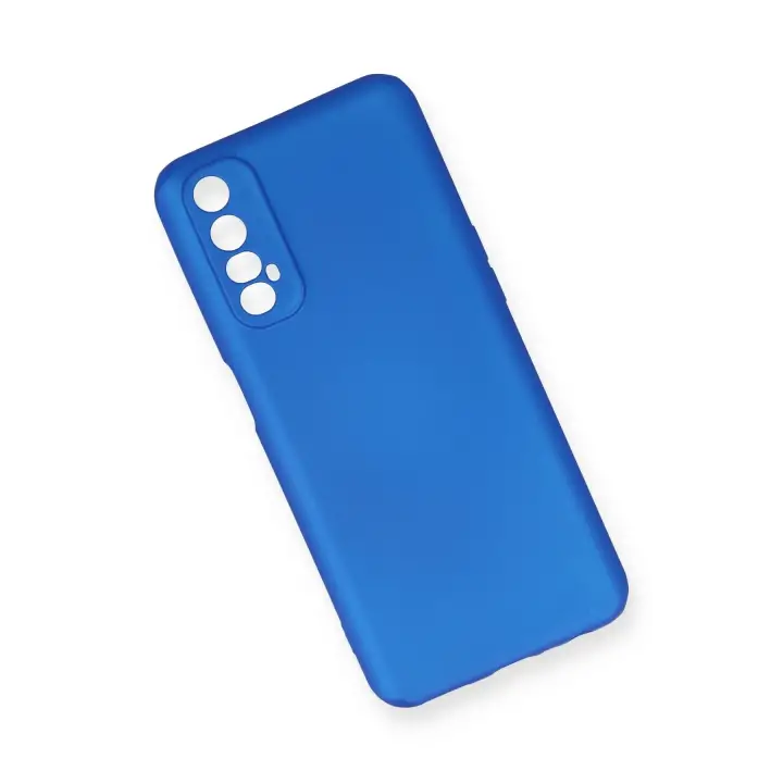 Newface Realme 7 Kılıf First Silikon - Mavi