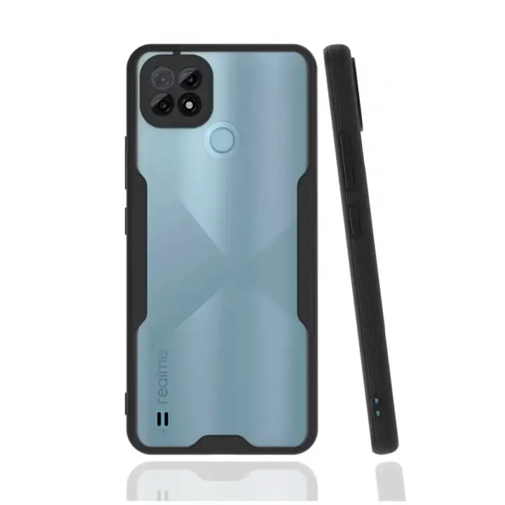 Newface Realme C21 Kılıf Platin Silikon - Siyah