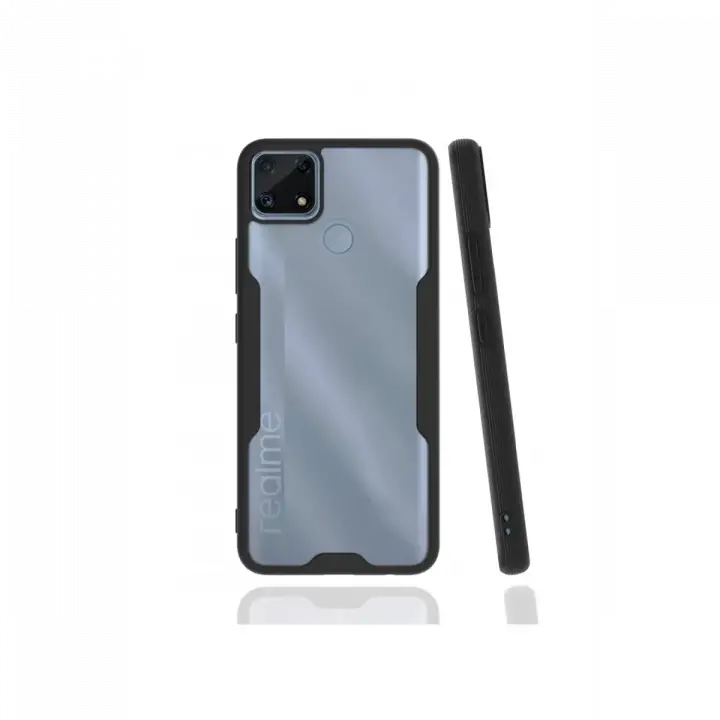 Newface Realme C25 Kılıf Platin Silikon - Siyah