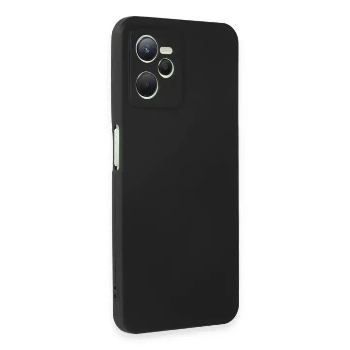 Newface Realme C35 Kılıf First Silikon - Siyah
