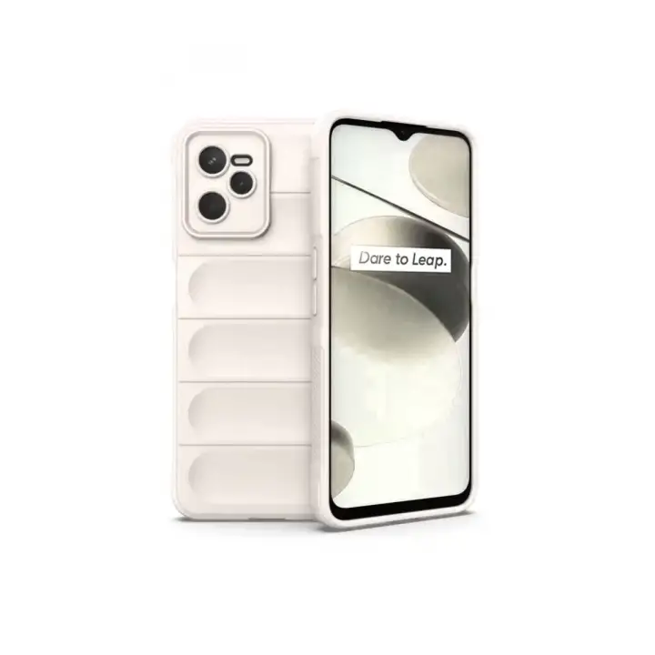 Newface Realme C35 Kılıf Optimum Silikon - Krem