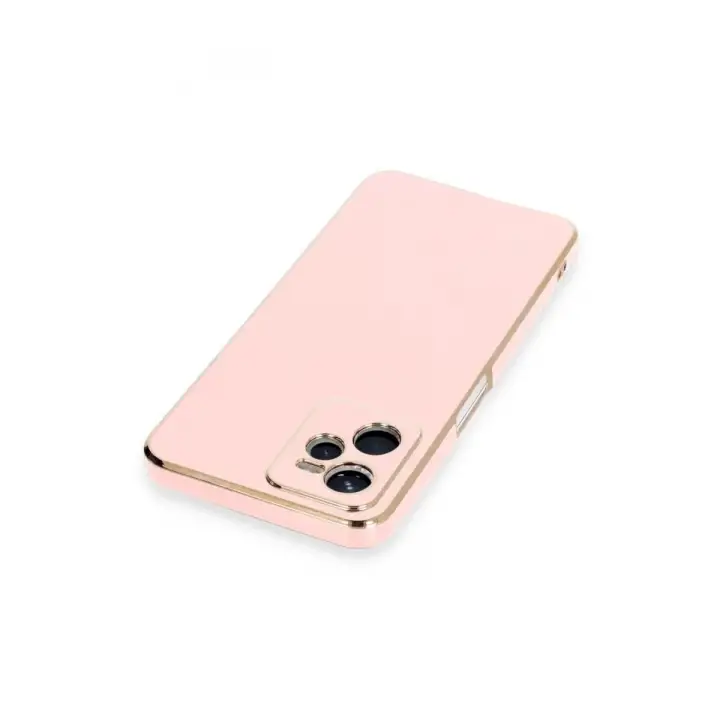 Newface Realme C35 Kılıf Volet Silikon - Pembe