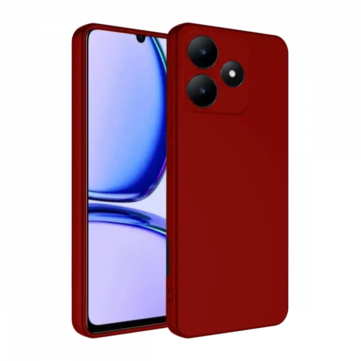 Newface Realme C61 Kılıf First Silikon - Kırmızı