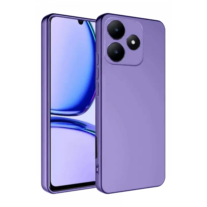 Newface Realme C61 Kılıf First Silikon - Lila