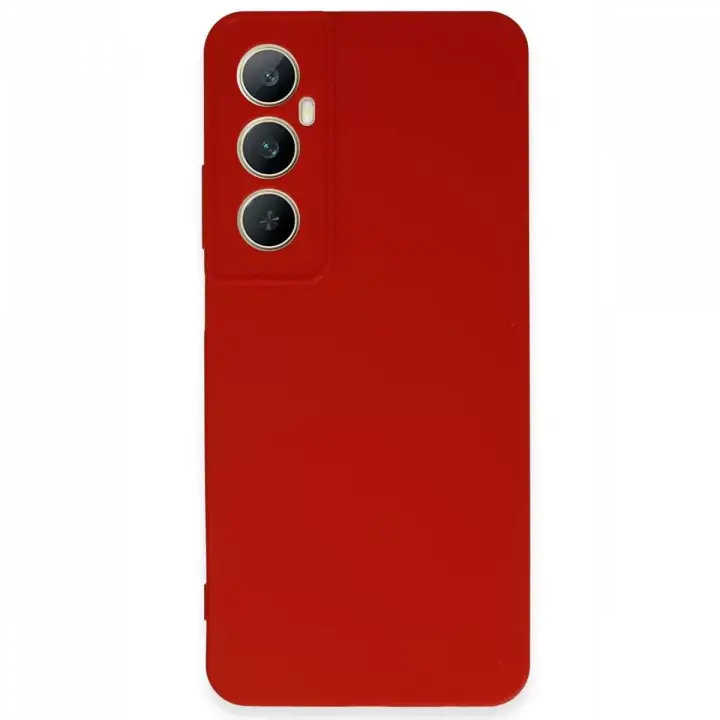 Newface Realme C65 Kılıf First Silikon - Kırmızı