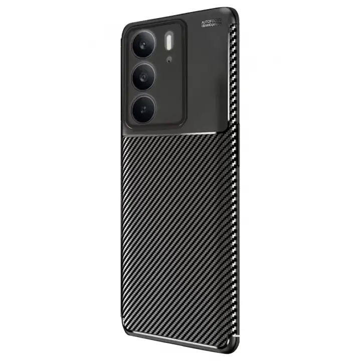 Newface Realme C75 4G Auto Focus Karbon Kapak - Siyah