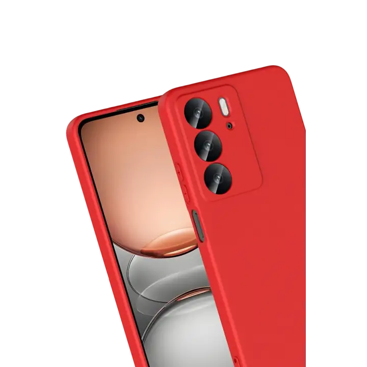 Newface Realme C75 4G First Silikon - Kırmızı