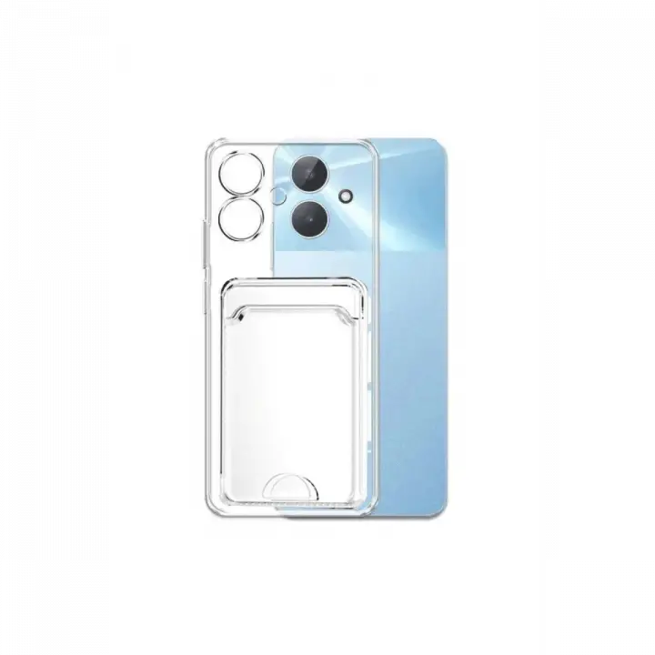 Newface Realme Note 60 Kılıf Kart Şeffaf Silikon - Şeffaf