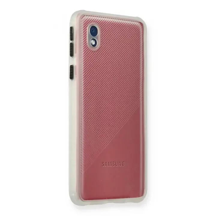 Newface Samsung Galaxy A01 Core Kılıf Miami Şeffaf Silikon - Şeffaf