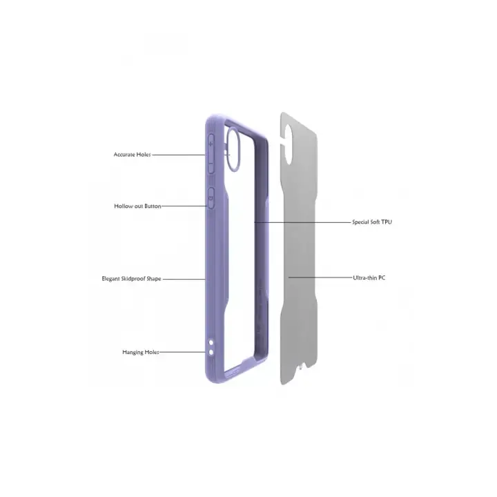 Newface Samsung Galaxy A01 Core Kılıf Platin Silikon - Siyah