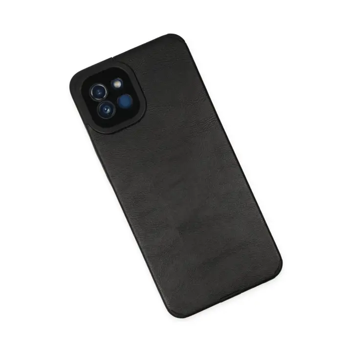Newface Samsung Galaxy A03 Kılıf Loop Deri Silikon - Siyah