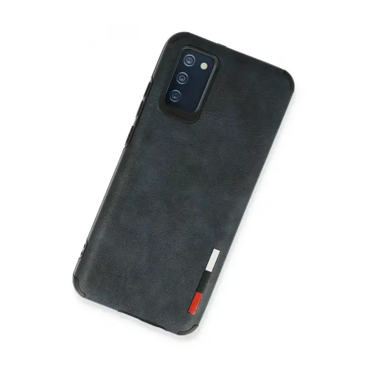 Newface Samsung Galaxy A03S Kılıf Loop Deri Silikon - Lacivert
