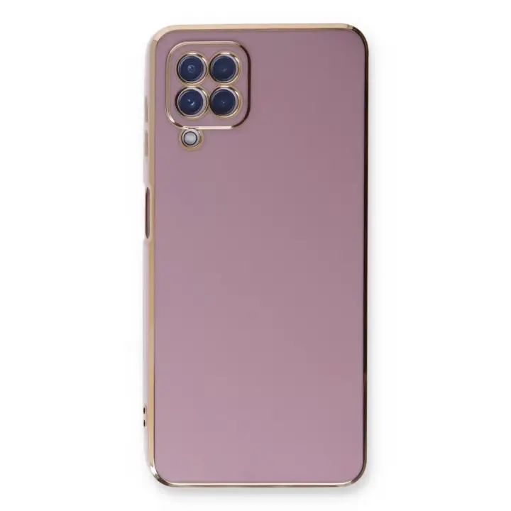 Newface Samsung Galaxy A22 Kılıf Volet Silikon - Mor
