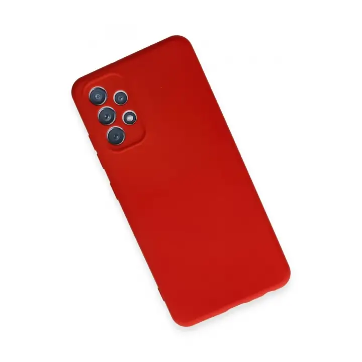 Newface Samsung Galaxy A32 Kılıf First Silikon - Kırmızı