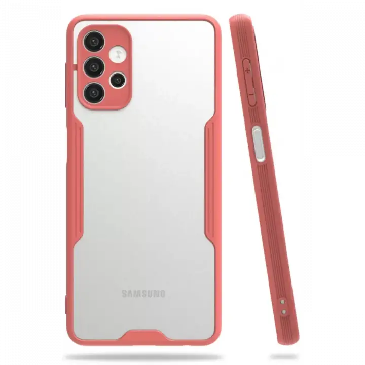 Newface Samsung Galaxy A52 Kılıf Platin Silikon - Pembe