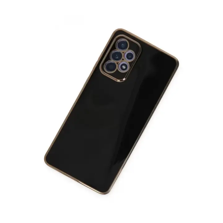 Newface Samsung Galaxy A52 Kılıf Volet Silikon - Siyah
