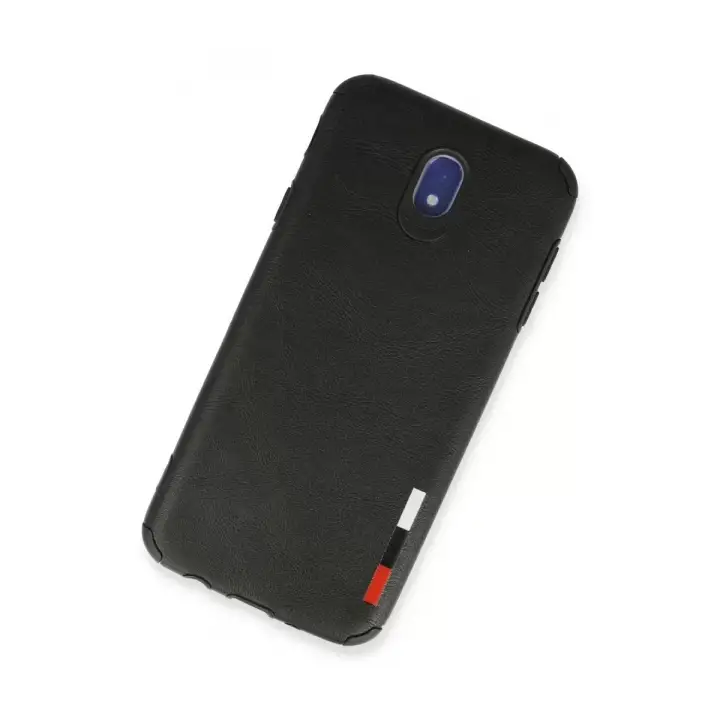 Newface Samsung Galaxy J7 Pro / J730 Kılıf Loop Deri Silikon - Siyah