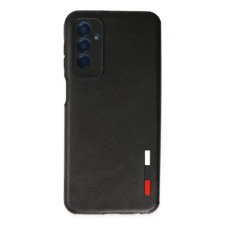Newface Samsung Galaxy M13 Kılıf Loop Deri Silikon - Siyah