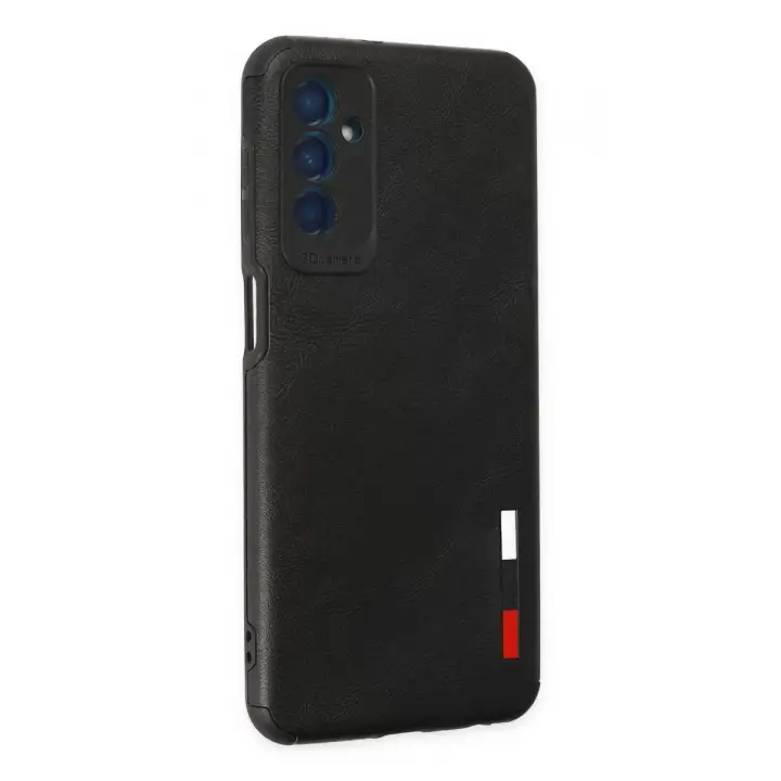 Newface Samsung Galaxy M13 Kılıf Loop Deri Silikon - Siyah