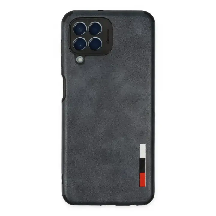 Newface Samsung Galaxy M33 Kılıf Loop Deri Silikon - Lacivert