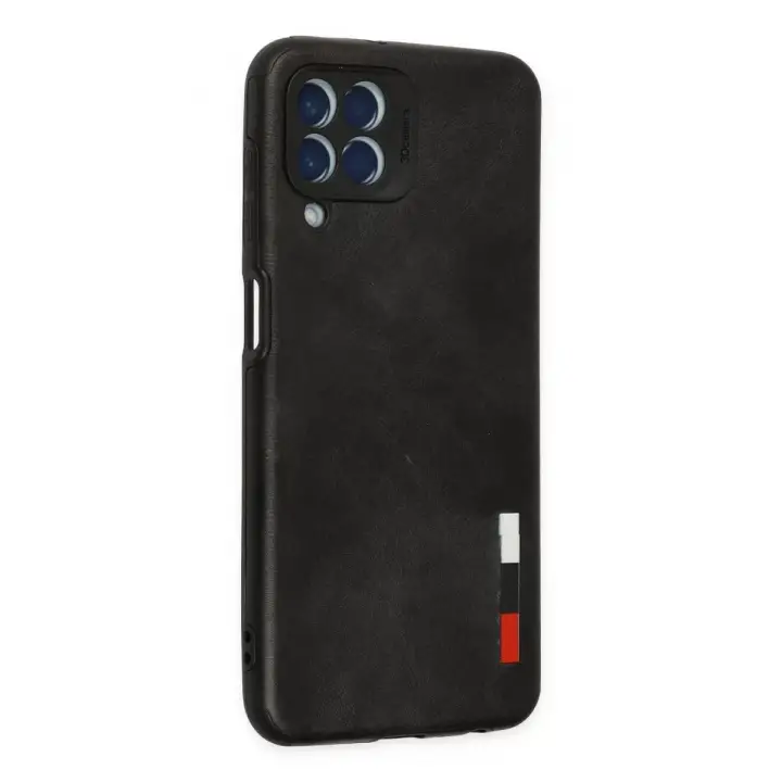 Newface Samsung Galaxy M33 Kılıf Loop Deri Silikon - Siyah