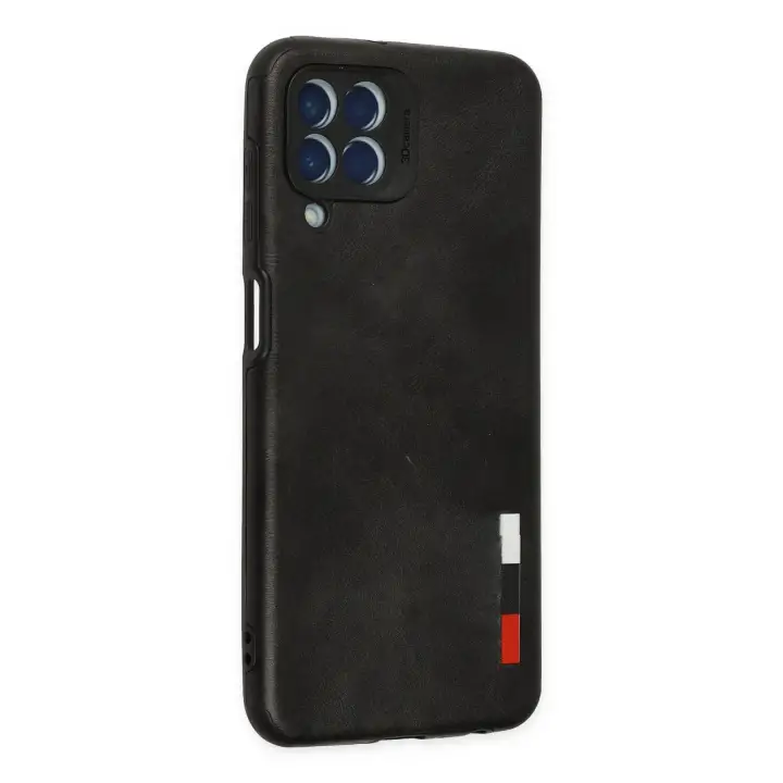 Newface Samsung Galaxy M33 Kılıf Loop Deri Silikon - Siyah