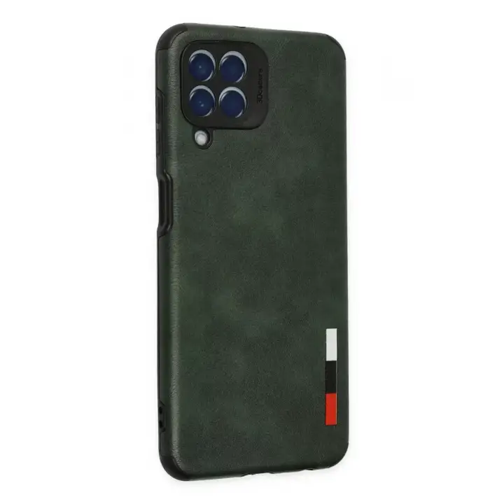 Newface Samsung Galaxy M33 Kılıf Loop Deri Silikon - Yeşil