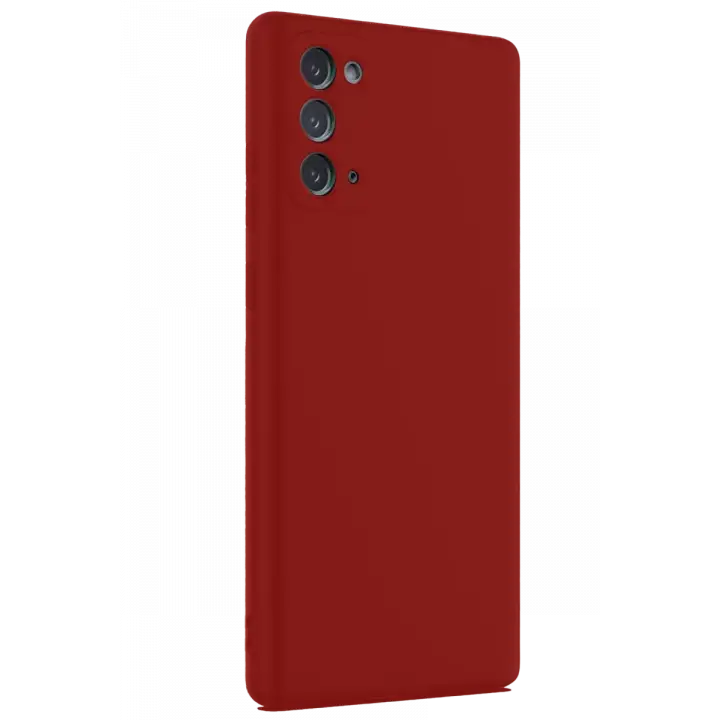 Newface Samsung Galaxy Note 20 Kılıf First Silikon - Bordo