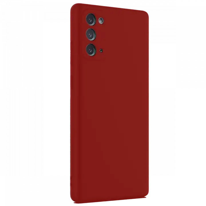 Newface Samsung Galaxy Note 20 Kılıf First Silikon - Bordo