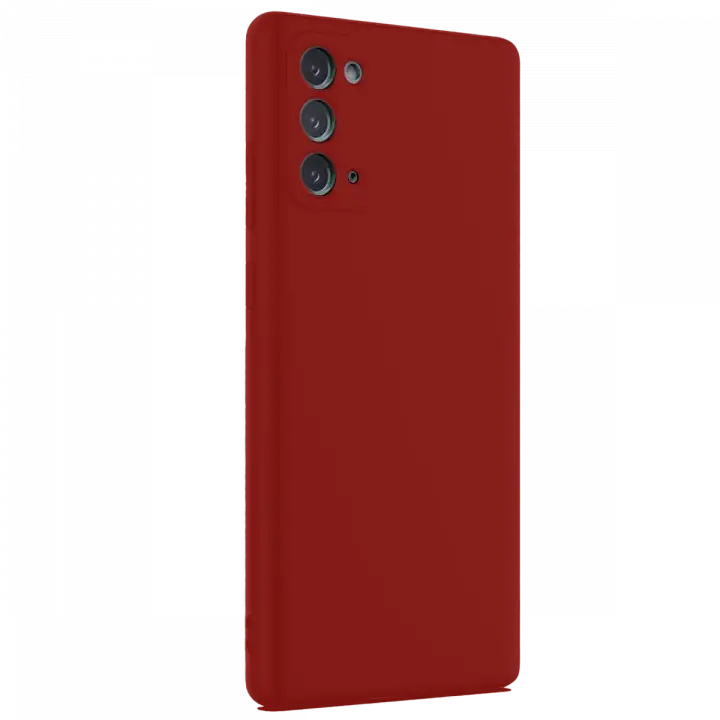 Newface Samsung Galaxy Note 20 Kılıf First Silikon - Bordo