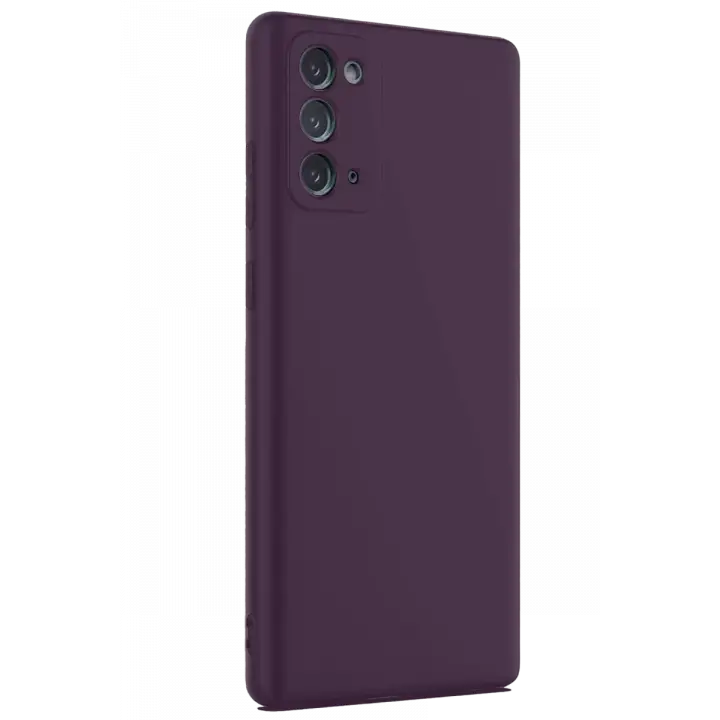 Newface Samsung Galaxy Note 20 Kılıf First Silikon - Mürdüm