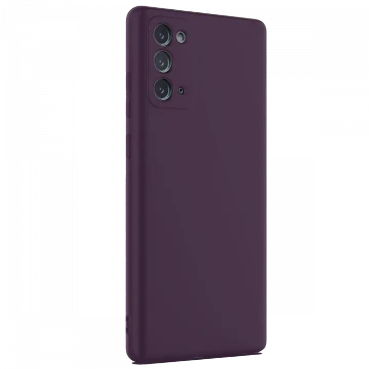 Newface Samsung Galaxy Note 20 Kılıf First Silikon - Mürdüm