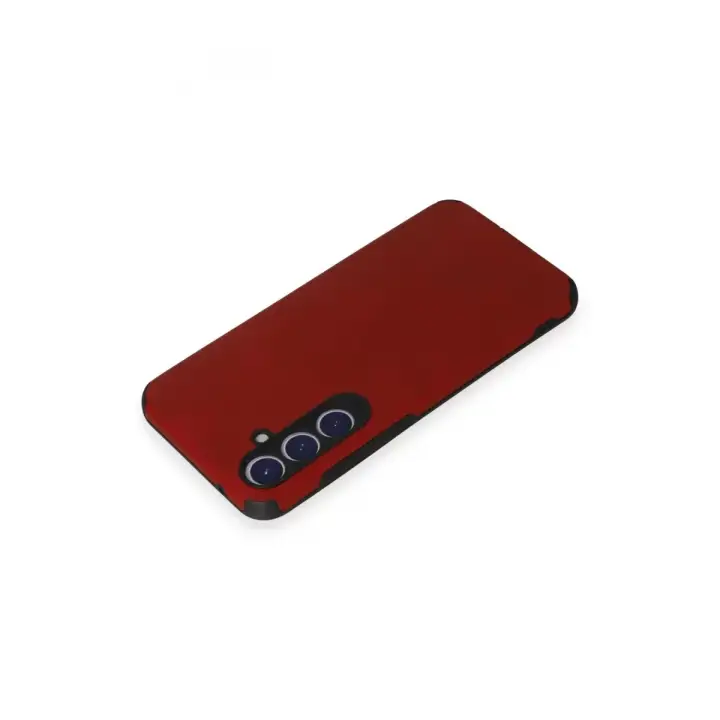 Newface Samsung Galaxy S23 FE Kılıf Loop Deri Silikon - Kırmızı