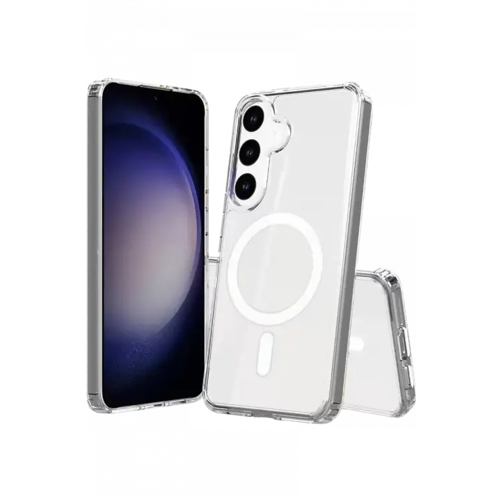 Newface Samsung Galaxy S26 Plus Magneticsafe Şeffaf Silikon - Şeffaf