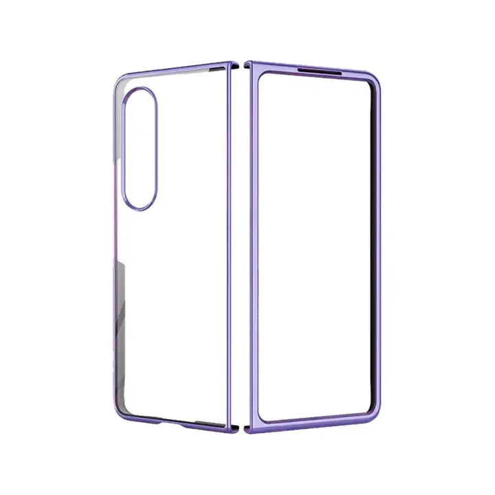 Newface Samsung Galaxy Z Fold 4 Kılıf Fold Element Kapak - Mor