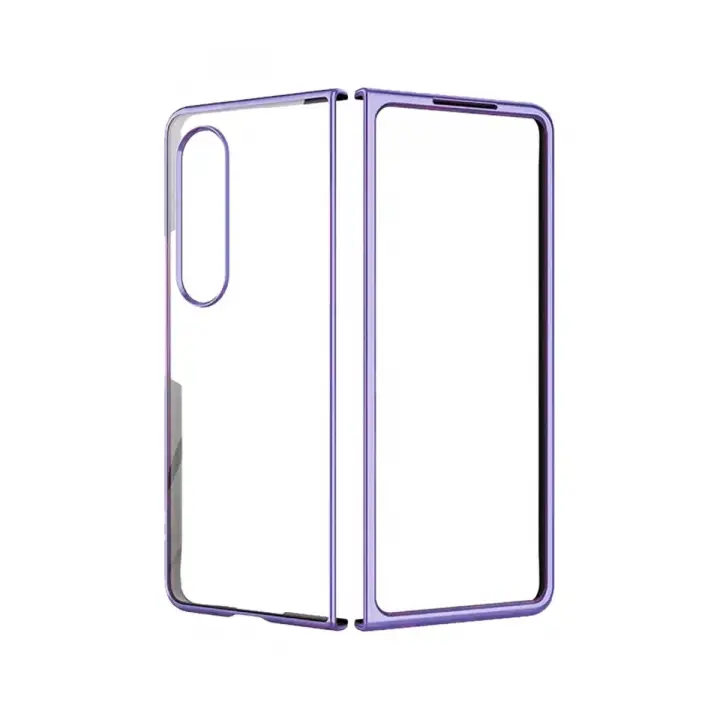 Newface Samsung Galaxy Z Fold 4 Kılıf Fold Element Kapak - Mor