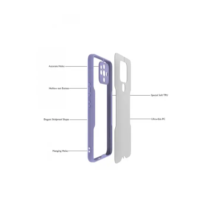 Newface Tecno Camon 16 Kılıf Platin Silikon - Pembe
