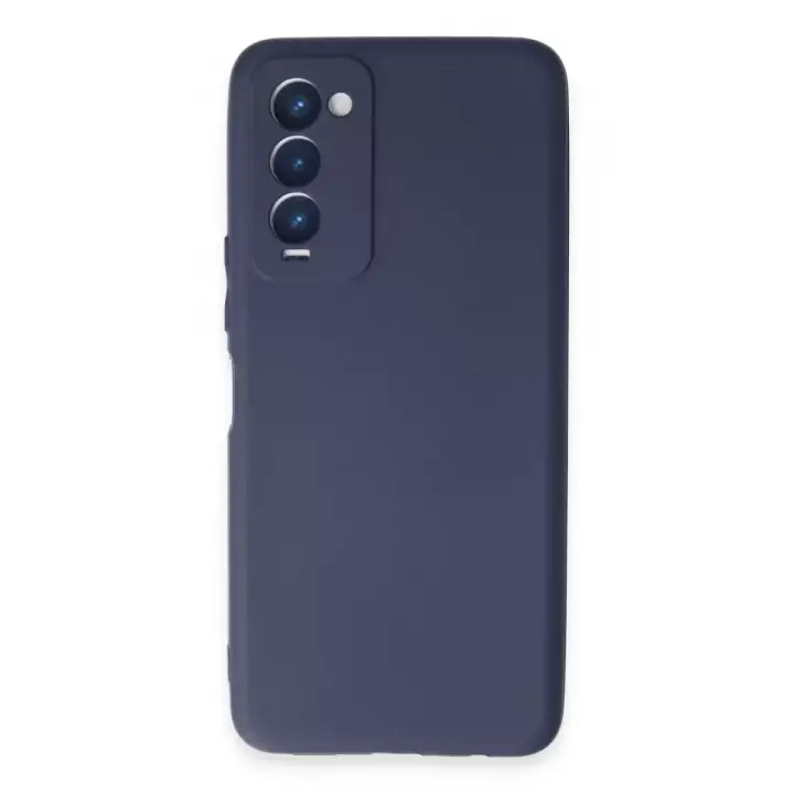Newface Tecno Camon 18 Kılıf First Silikon - Lacivert