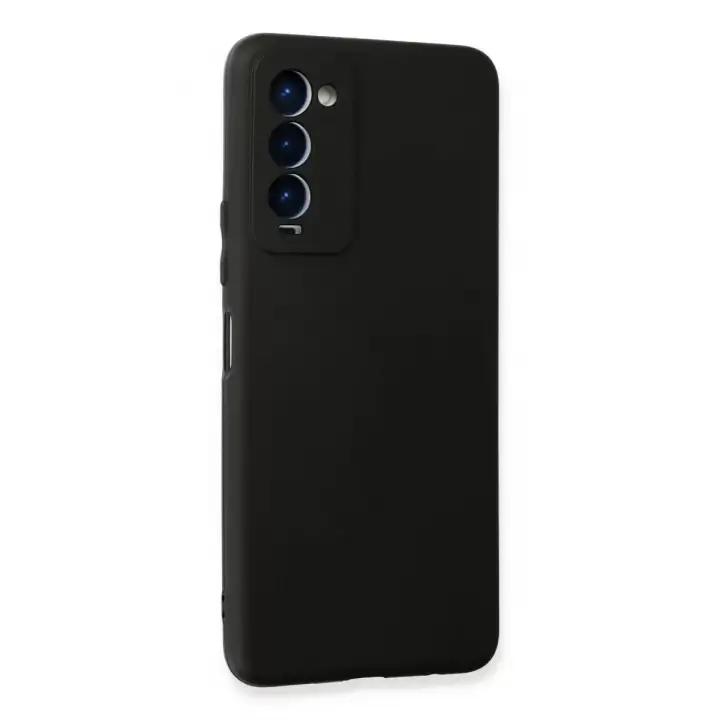 Newface Tecno Camon 18 Kılıf First Silikon - Siyah