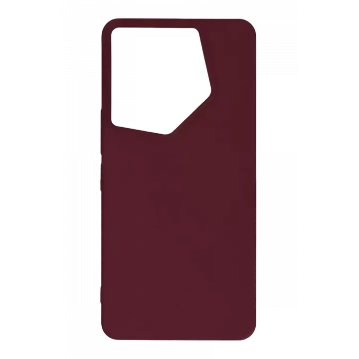 Newface Tecno Camon 20 Pro 5G Kılıf First Silikon - Bordo