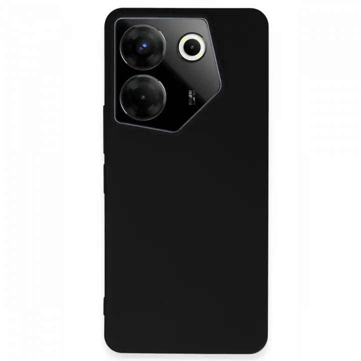 Newface Tecno Camon 20 Pro 5G Kılıf First Silikon - Siyah