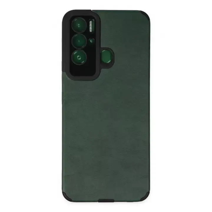 Newface Tecno Pova Neo Kılıf Loop Deri Silikon - Yeşil