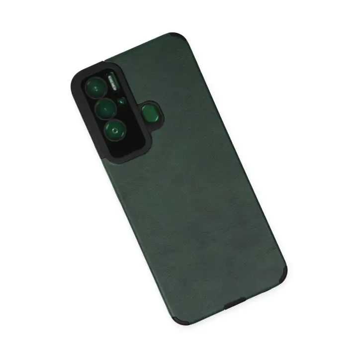 Newface Tecno Pova Neo Kılıf Loop Deri Silikon - Yeşil