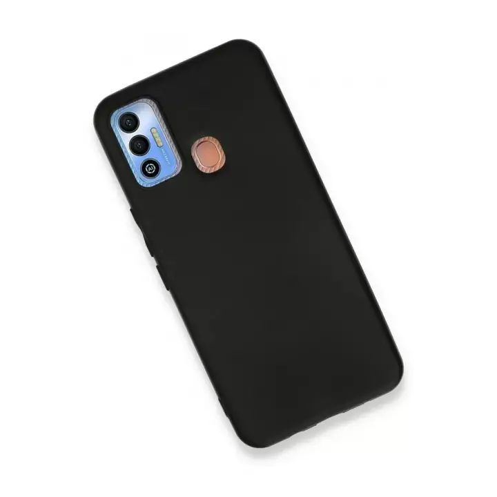 Newface Tecno Spark 7T Kılıf First Silikon - Siyah