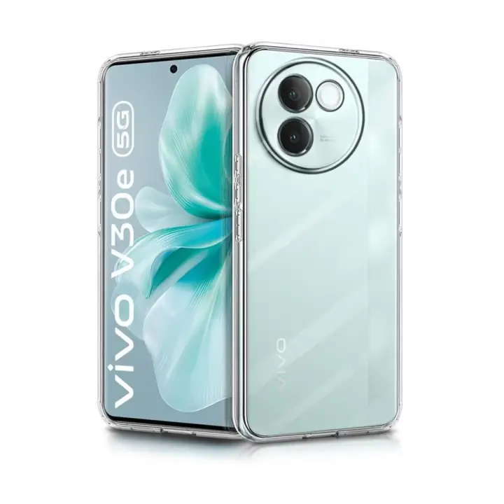 Newface Vivo V30e Kılıf Lüx Şeffaf Silikon
