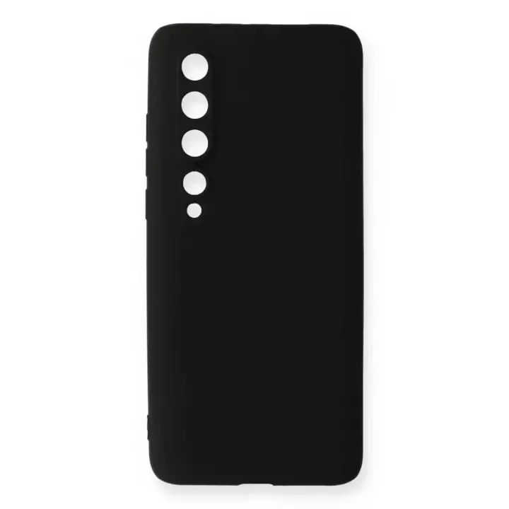 Newface Xiaomi Mi 10 Kılıf First Silikon - Siyah