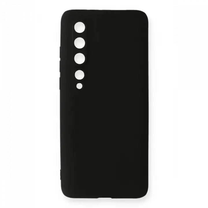 Newface Xiaomi Mi 10 Kılıf First Silikon - Siyah