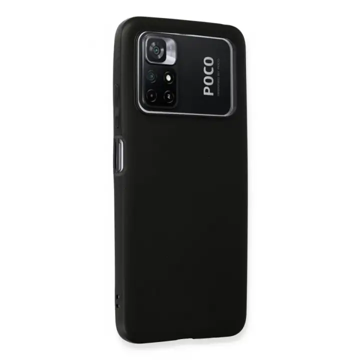 Newface Xiaomi Poco M4 Pro 4G Kılıf First Silikon - Siyah